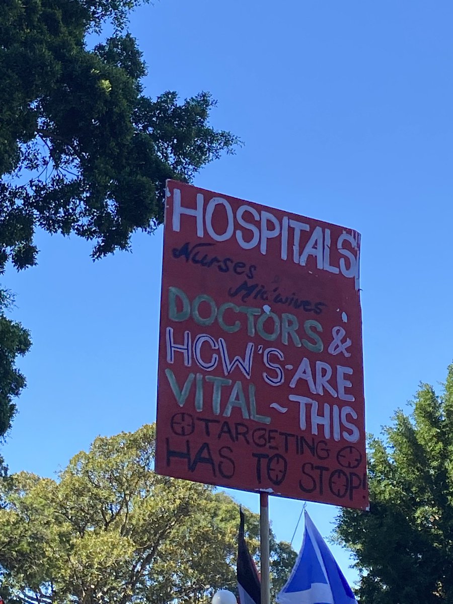 In Sydney today with healthcare workers against genocide