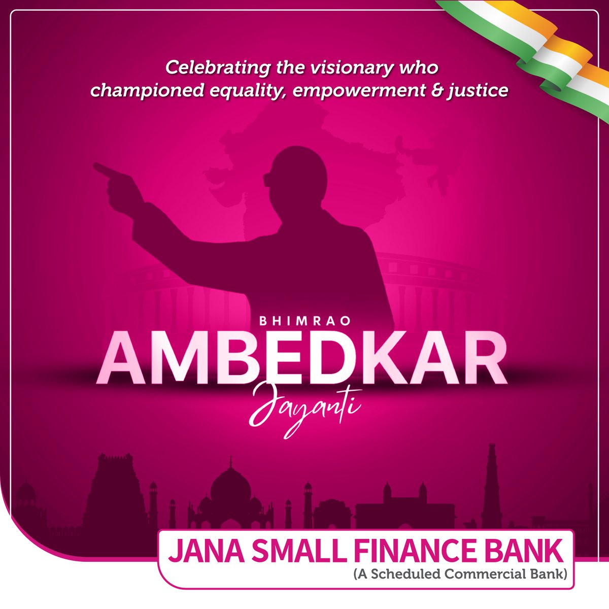 As we commemorate Dr. B.R. Ambedkar, let's pledge to uphold his ideals of justice, dignity, and empowerment for every individual in our society. #janabank #AmbedkarJayanti