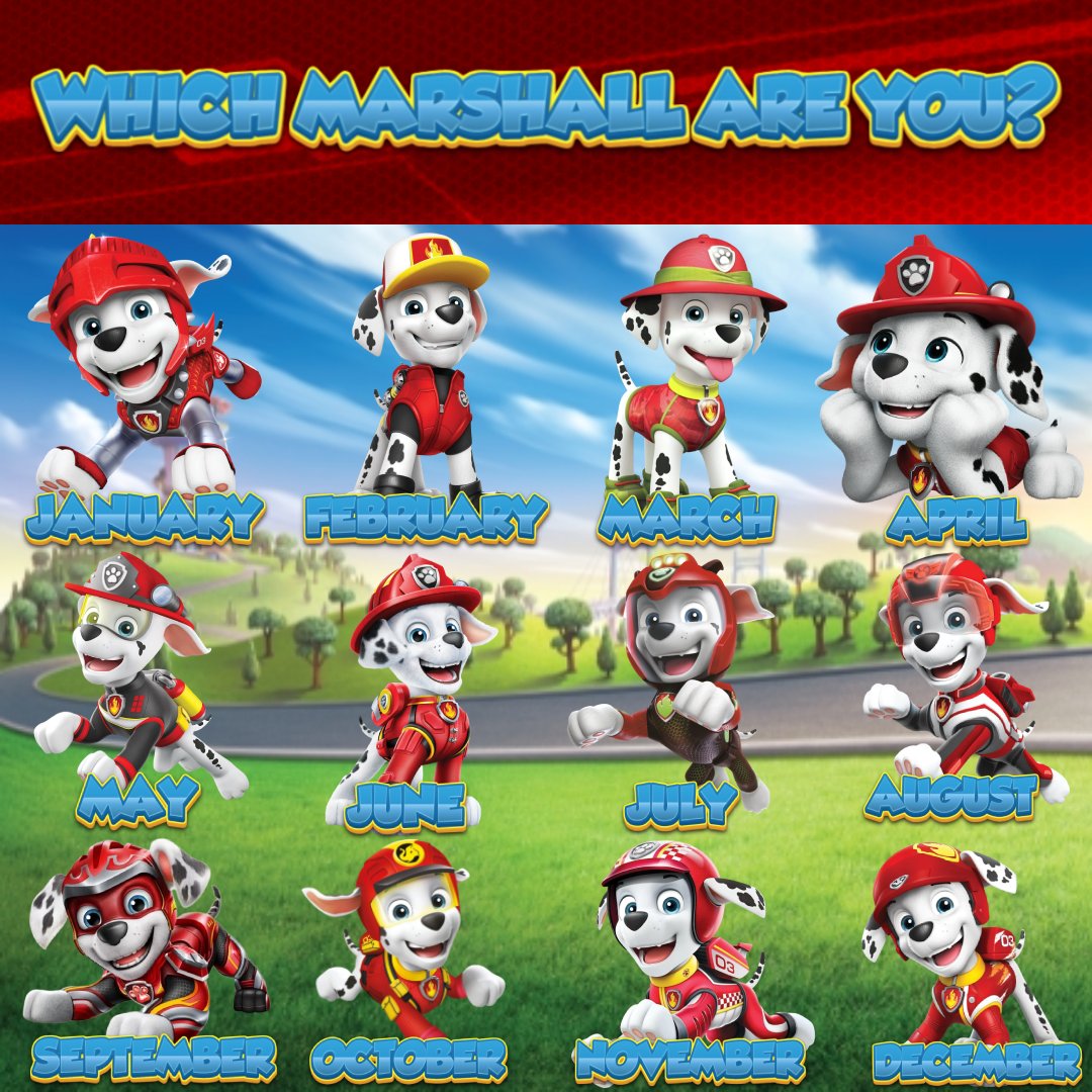 Which Marshall is Your Birthday Month Let me Know in the Comments.  
#PAWPatrol