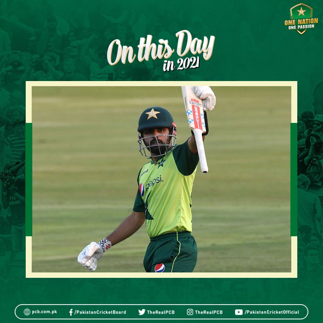 🗓️ #OnThisDay in 2021, @babarazam258 scored 122 – the highest individual score for a Pakistan batter in a T20I. He achieved the feat against South Africa at SuperSport Park, Centurion leading Pakistan to a nine-wicket win. Scorecard: pcb.com.pk/pakistan-tour-…