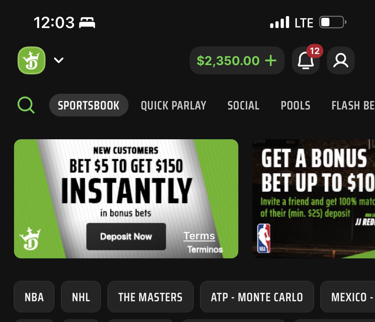 GarrisonParkk's tweet photo. Yesterday I was at $250. @DreamsBets changed that. Join the discord 👇👇👇

https://t.co/ILxR7WFWh5 https://t.co/rq4YCdNjF4