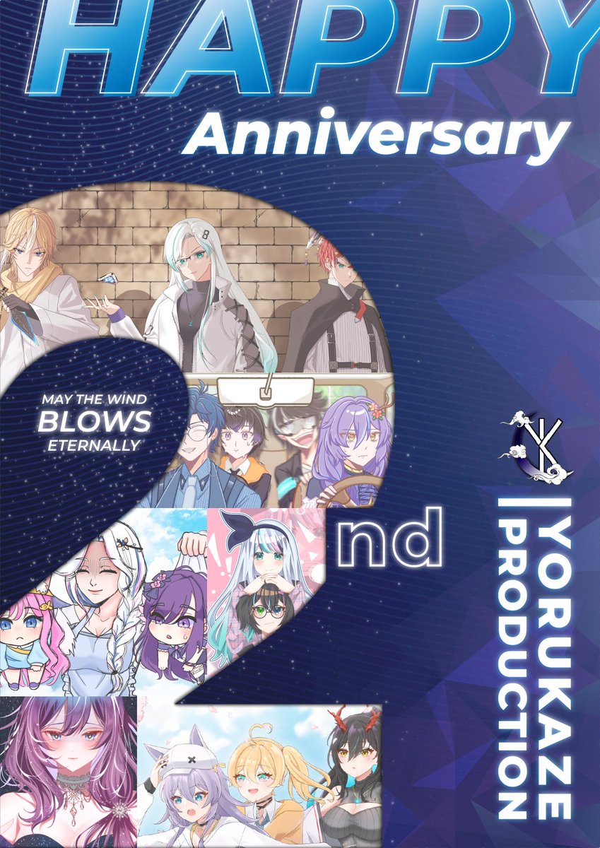 YkzProduction's tweet photo. ✨ Happy 2nd Anniversary Yorukaze Production ✨

Two years have flown by, filled with a multitude of highs and lows, yet here we stand. 👊🏻

Here's to many more adventures, triumphs, and cherished moments yet to come! 🥂 https://t.co/YKmw88vhIJ