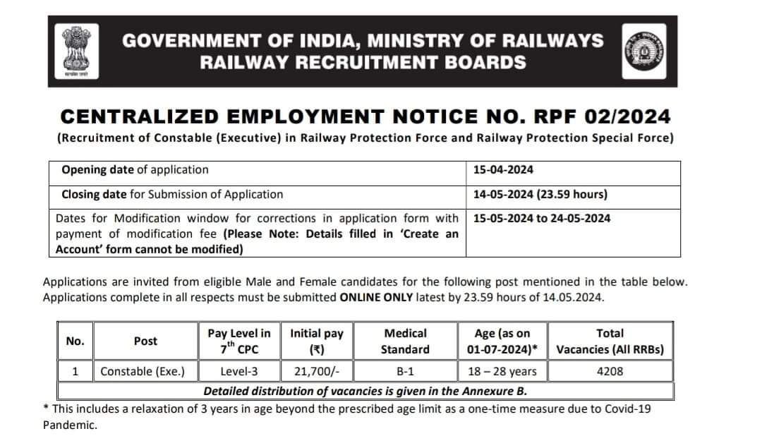 One thing is the Vacancy has been not regular and last time it was in 2015 around.
Second is there has been COVID that wasted around 2 years of many students.

@RailMinIndia to take this in cognizance and increase the age atleast upto 30 years for UR candidate. @narendramodi