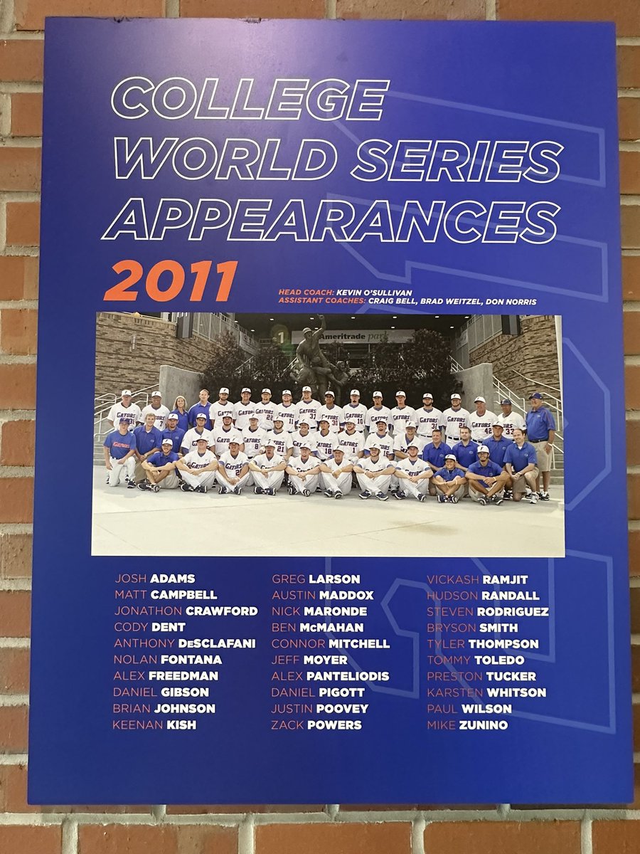 Quick shoutout to the first team I ever saw play live at the CWS, during the tourney’s last season at Rosenblatt. Ironically, South Carolina was the team to win the natty that year, followed by a victory in the final series over Florida in 2011 at TD Ameritrade Park