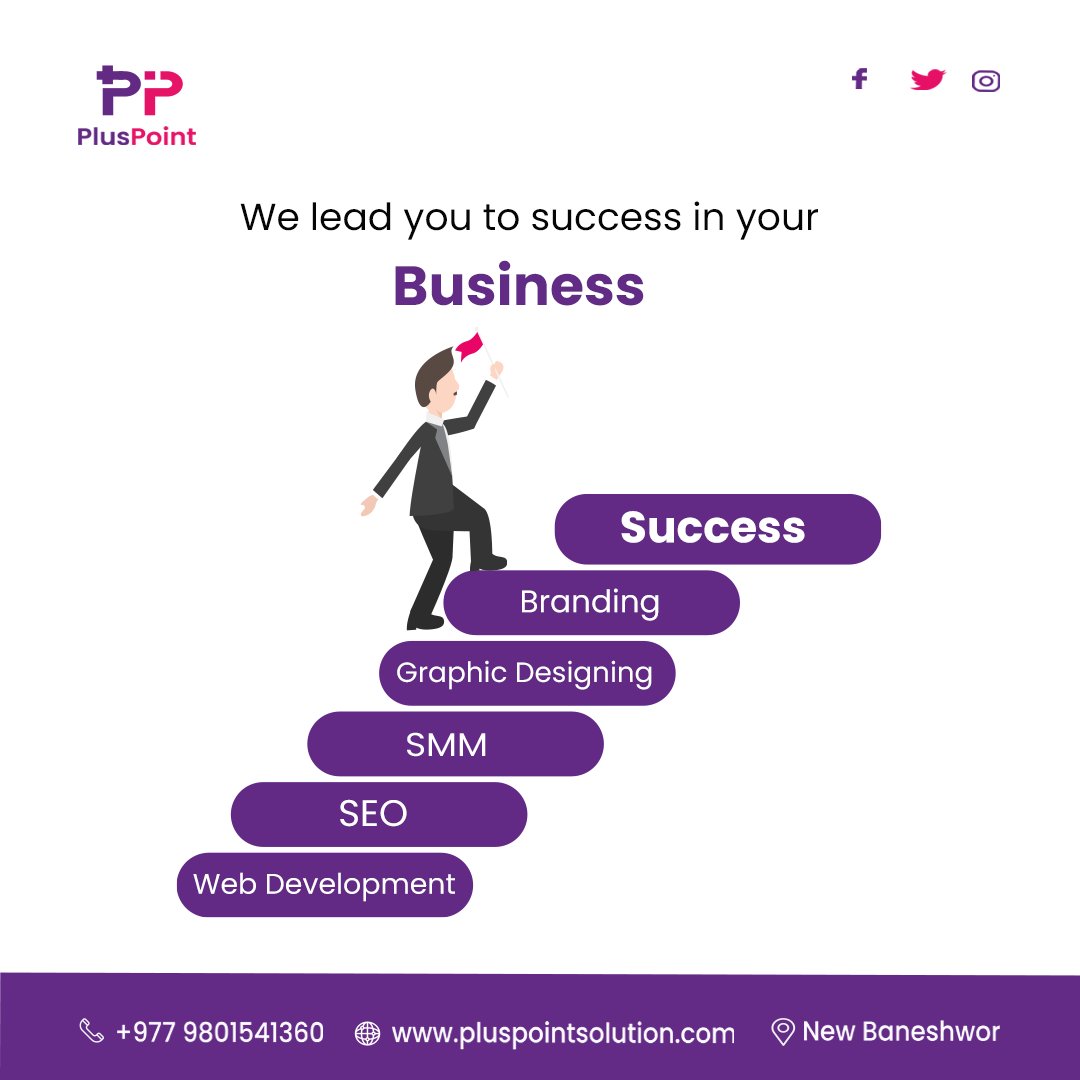 PlusPointnepal's tweet photo. Reach new heights in your business journey with PlusPoint.
Each move brings you closer to your goals. Begin your journey upward today and see your efforts translate into success.

🌏 : https://t.co/fiwzxoPCvG

#pluspointsolution #pluspoint #digitalmarketing #branding https://t.co/6wJO5zIrkA
