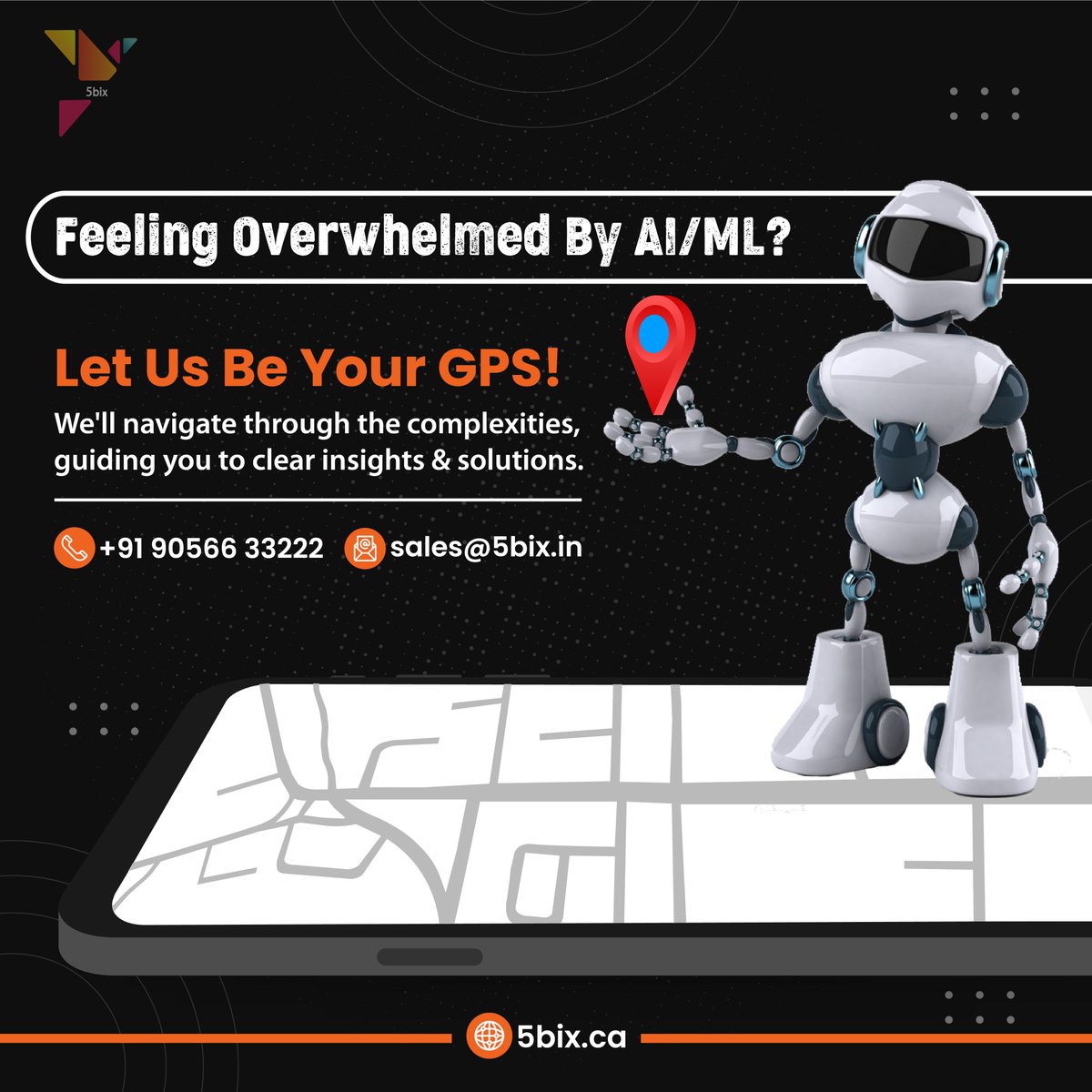 Ready to navigate the world of AI/ML with confidence? 

Let us be your GPS! 🛰️ We'll steer you through complexities, leading to clear insights and solutions. 

🚀 Reach out now to simplify your journey! 
.
.
.
#machinelearning #aiandml #aiml #ai #robotics #humanoidrobots