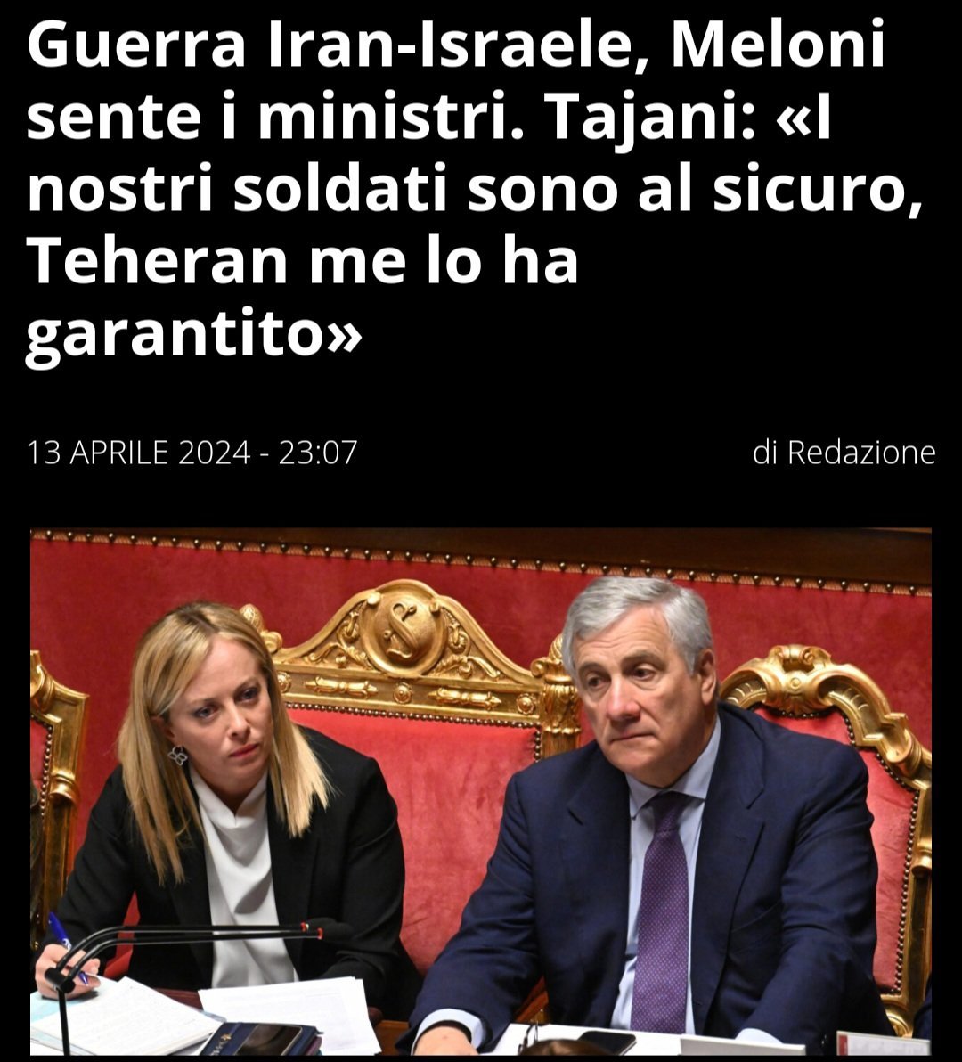 Non ci si può credere.
Questo è il livello?
Mamma mia. Poveri noi.
#Tajani