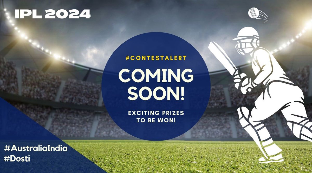 🎉#ContestAlert: Are you ready for some #IPL2024 🏏 fun? Stay tuned as we roll out a quiz next week to test your @IPL knowledge and stand a chance to win exciting prizes! #AustraliaIndia #IPL2024contest @IPL @BCCI #contest