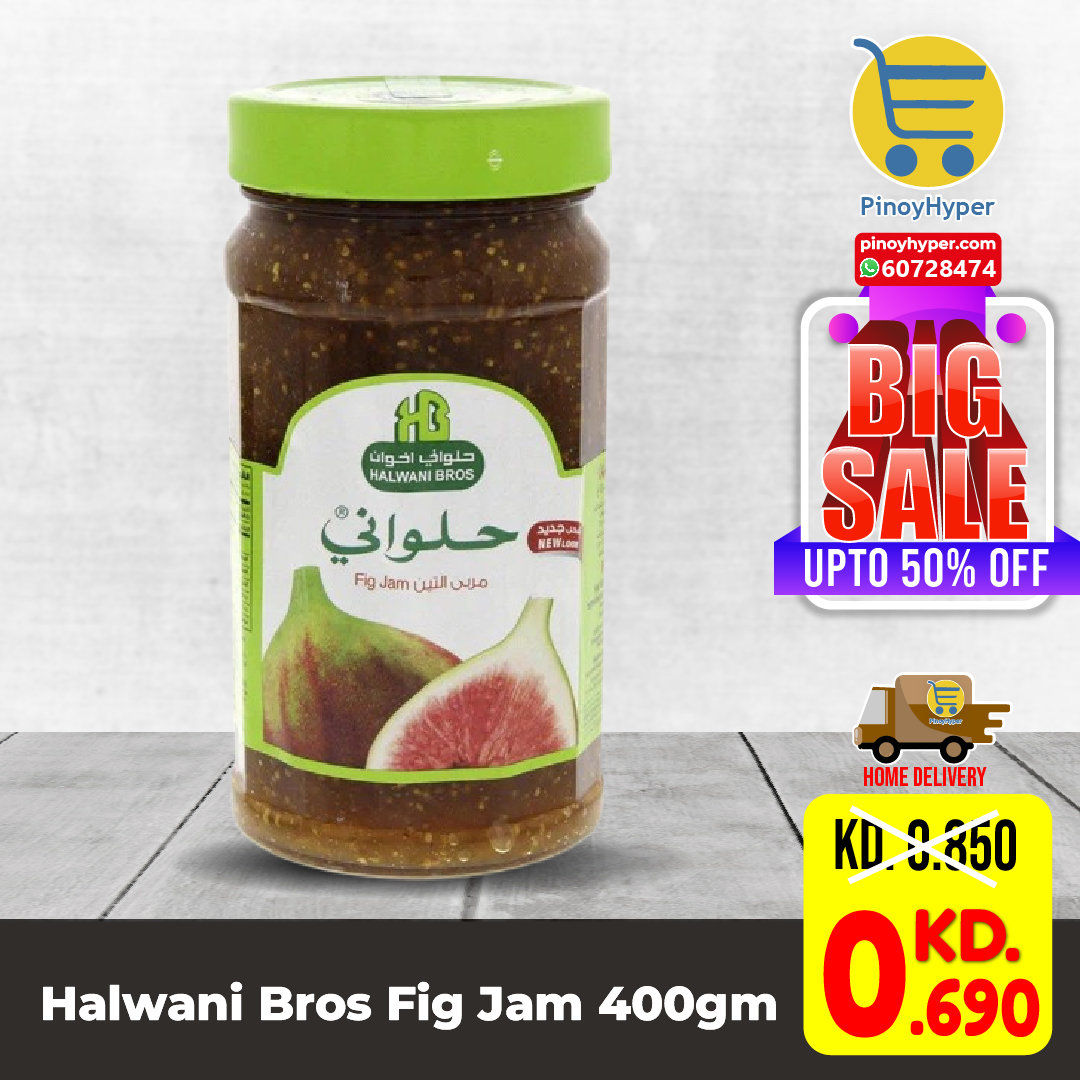 🇰🇼 Big Sale 🇰🇼
🥰Offer for OFW Kuwait 🥰
Delivery All over Kuwait 🚛
Halwani Bros Fig Jam 400g
#pinoyhyper #ofw #ofwkuwait #pilipinosakuwait #onlinegrocery #pinoy #philippines #filipino #pilipinas #pinoyfoodie #pinoyfood
#summeroffer
#offer #summer #summersale #sale #offers