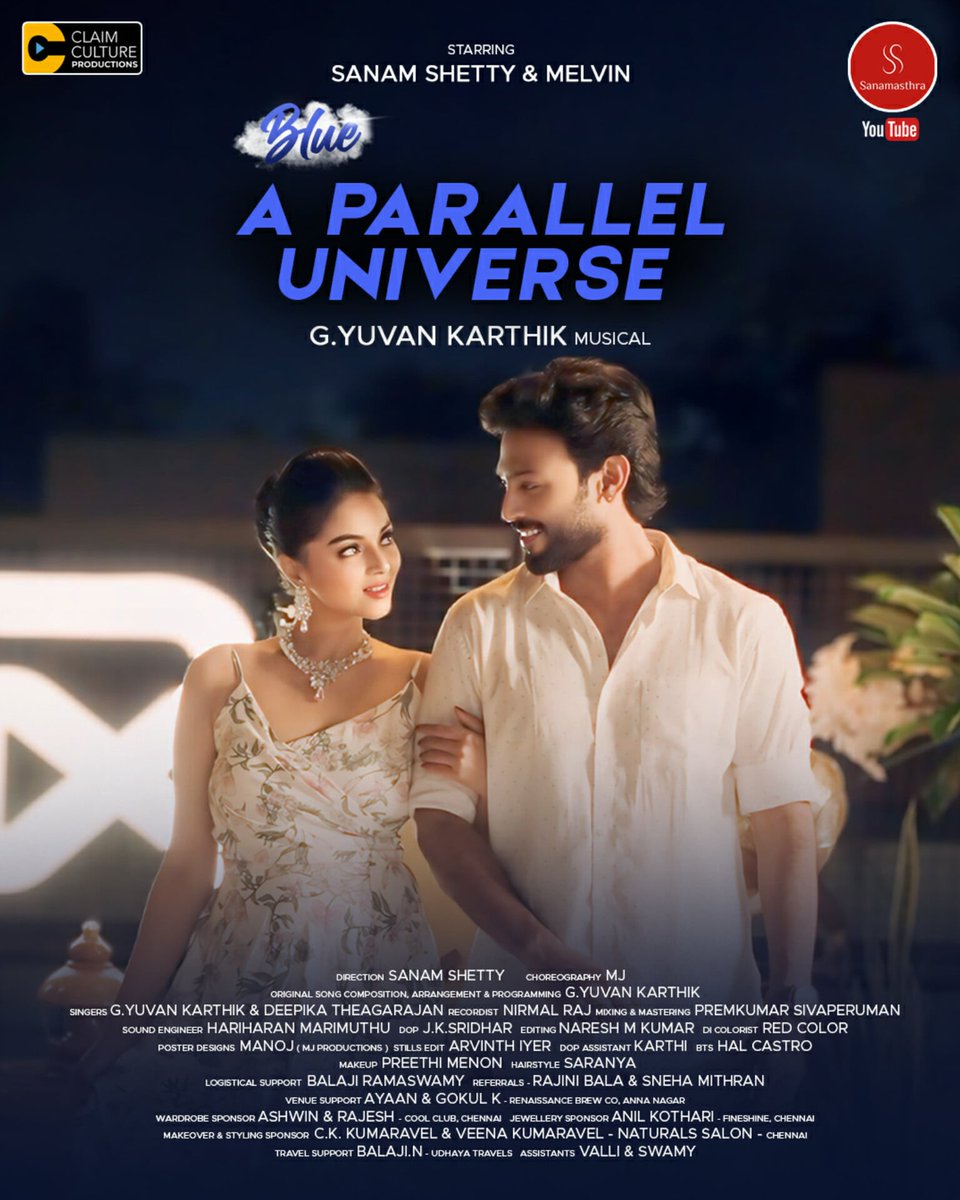 En Iniya Tamizh Makkale Wishing you all a very Happy Tamil New Year 💫 This New Year is extra special as it adds a new feather in my cap - Director 🎬 With all your blessings 🙏 We bring you the new fantasy version of : BLUE - A Parallel Universe 💙🎶 New video streaming now