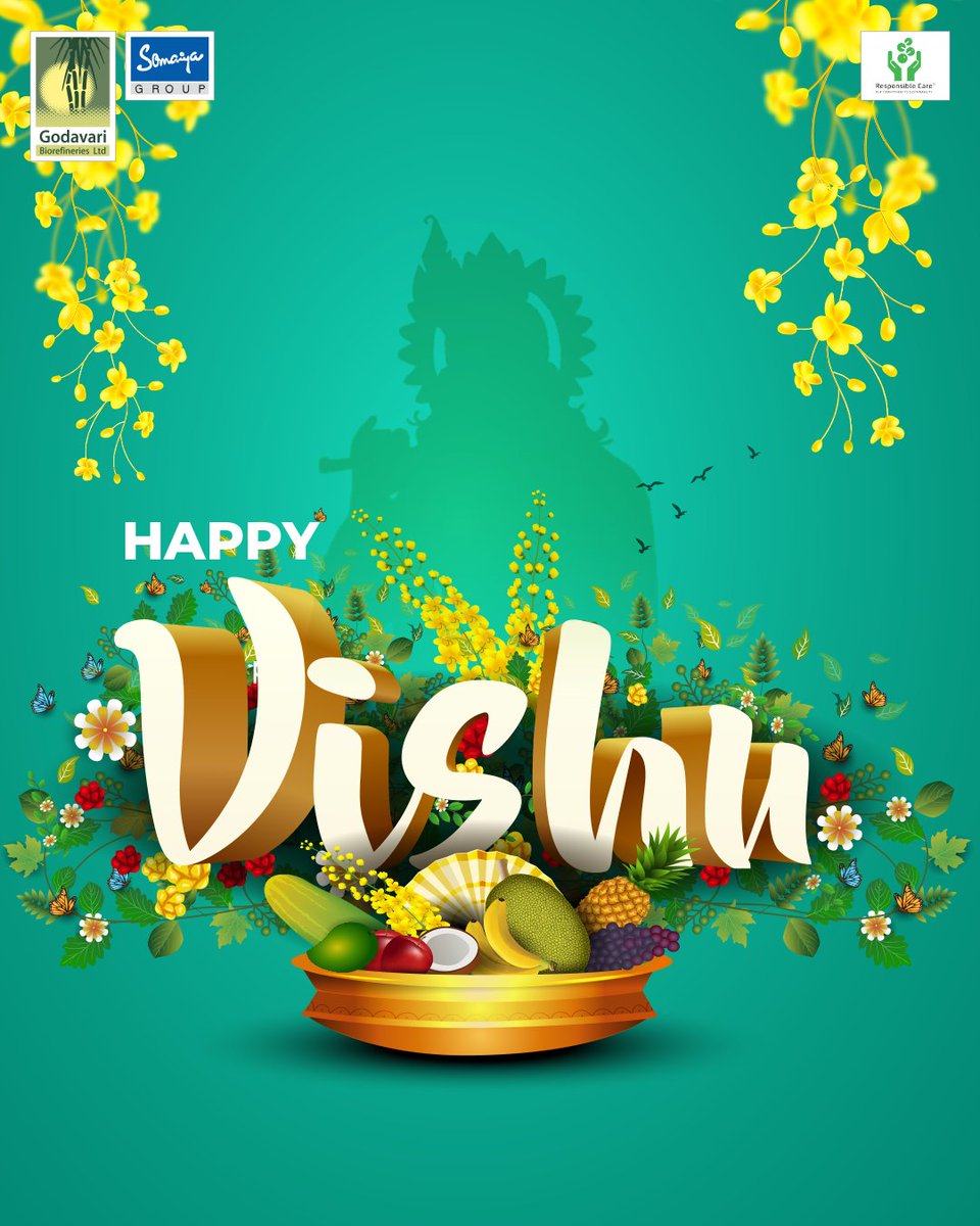 Wishing you and your family a blessed Vishu filled with happiness and good fortune.
.
.
#vishu #malyalamnewyear #harvestfestival #godavaribiorefinerieslimited #somaiya #somaiyagroup