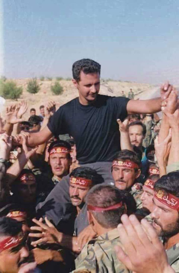 Yur20Yuri's tweet photo. Bashar al-Assad is the only Arab president who is helping Iran bomb Israel tonight. Iranian UAVs &amp; missiles are crossing Syrian airspace to bomb Israel while most of Arabs protect Israel, Syrian AD intercepted Israeli missiles that were trying to intercept Iranian UAVs &amp; missiles https://t.co/YrMs8iVPcr