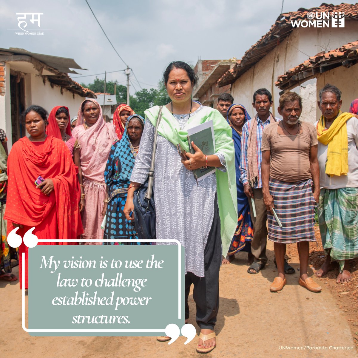 #WhenWomenLead, they push for systemic change. Inspired by Babasaheb Ambedkar, Gayatri has been working as a lawyer for 20+ years. She uses the law to challenge established power structures and also empowers young legal professionals and community members. #InvestInWomen