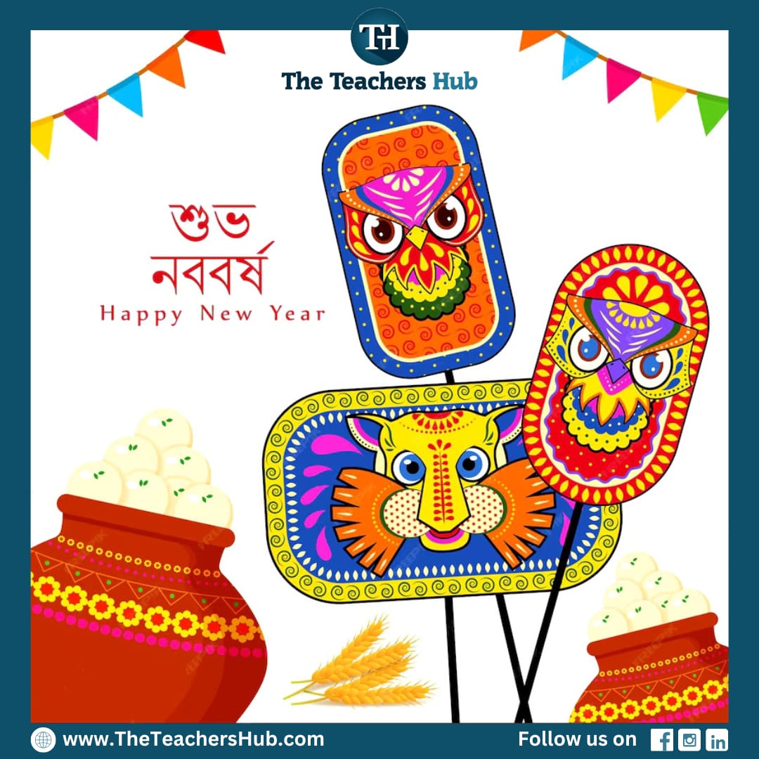 TheTeachersHub1's tweet photo. Shubho Noboborsho! May this Pohela Boishakh bring you Happiness, Prosperity, and Success in all your Endeavours.

#tth #education #festival #PoilaBoishakh #PohelaBoishakh #BengaliNewYear https://t.co/wl44v2JafG