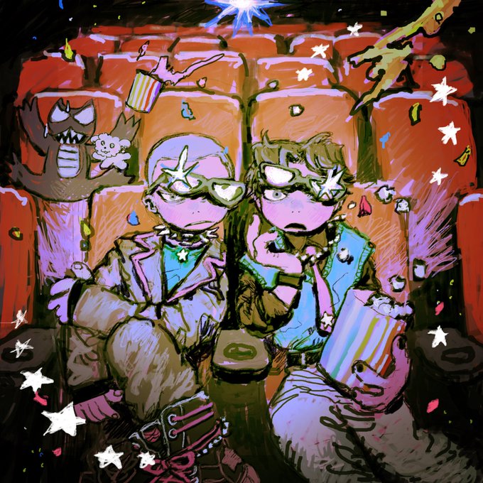 「holding popcorn」 illustration images(Latest)