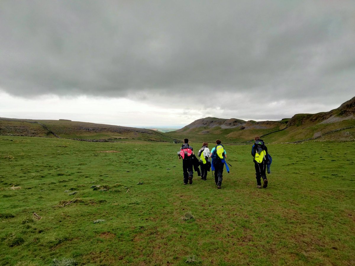 genesis_esu's tweet photo. We have resiliently endured the wind, rain and mud - whether it be on all fours or not - and completed the first day of @fellsmarathon https://t.co/G60HnqO4hM