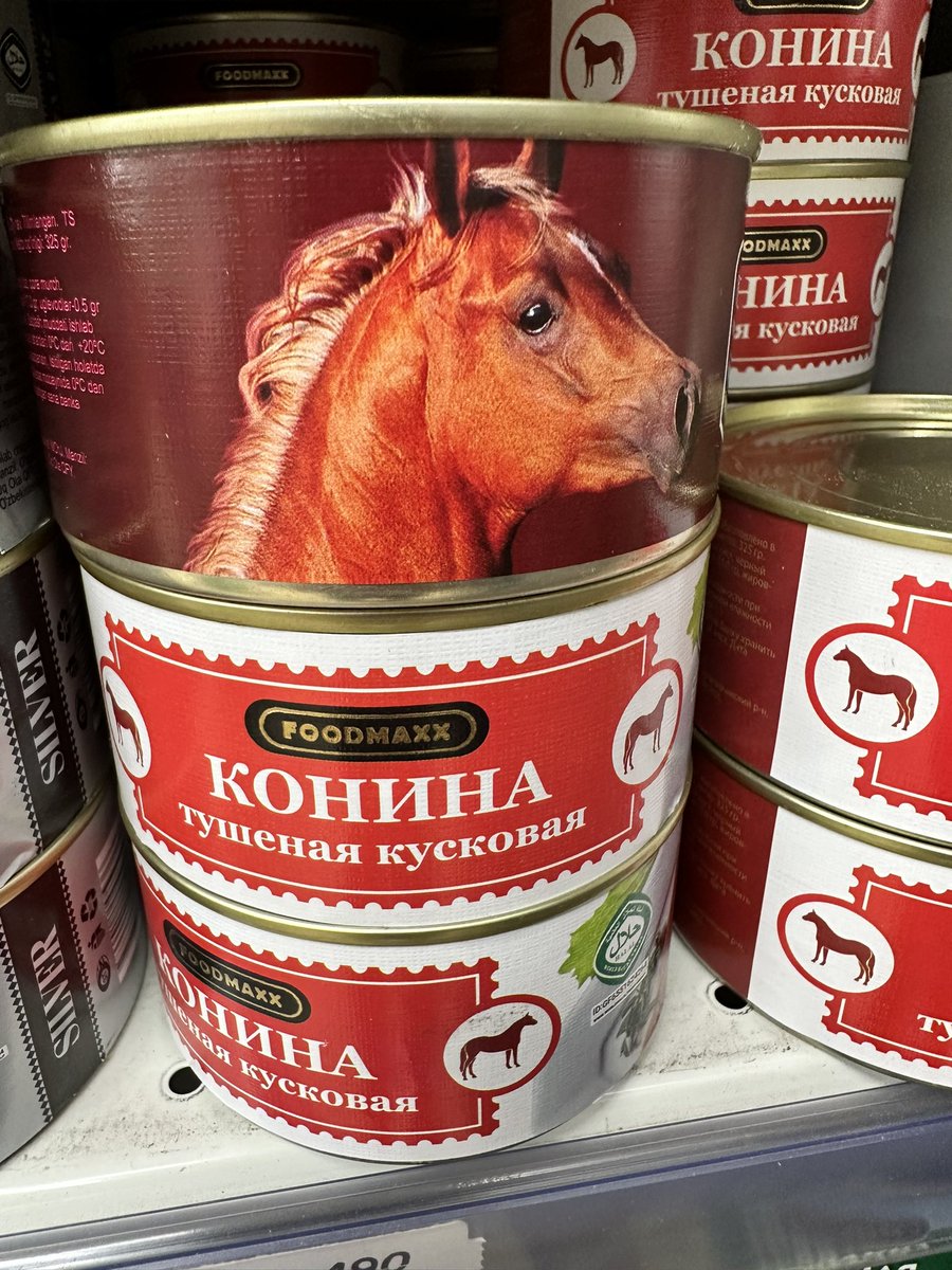 Canned horse meat…tempting 😀