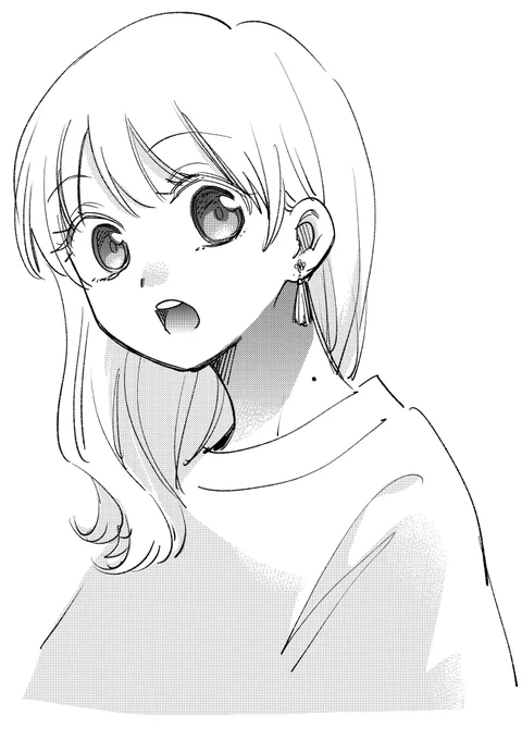 実際にキャラクターによく使う双葉もも式トーン削りの例

2枚目はアシさんに渡す時の指示(水色)とか
どう削ってるかの比較。 