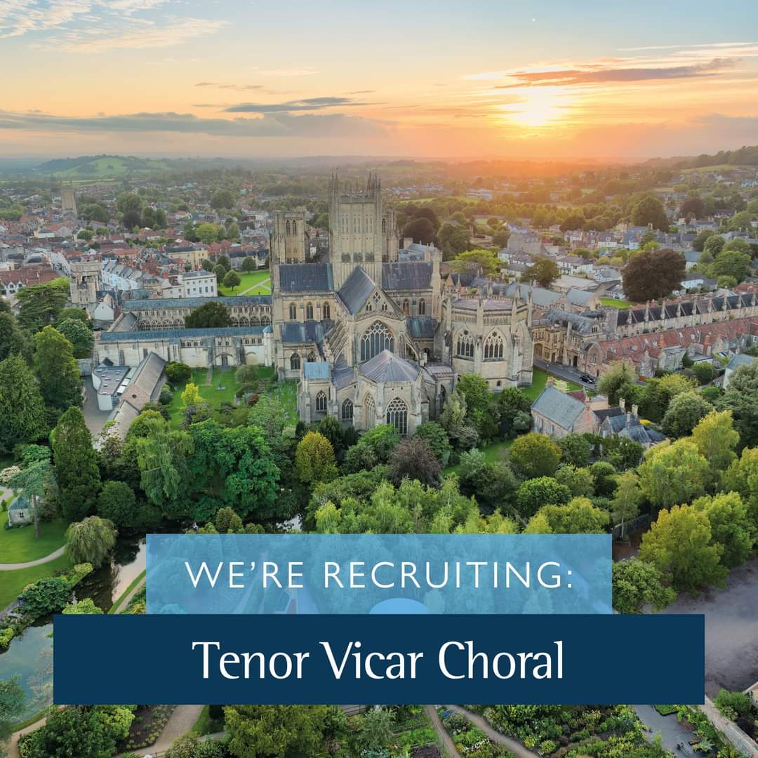 Vacancy for a Tenor Vicar Choral! 🎶 Applications to join Wells Cathedral Choir are invited from experienced professional singers. wellscathedral.org.uk/your-cathedral… #tenorvicarchoral #vacancy #findoutmore #wellscathedral #wellssomerset #choir #wellscathedralchoir