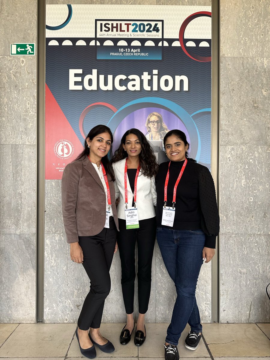 What a fantastic conference!! 
Incredible talks, amazing scientific sessions and endless opportunities to meet best of best in HF/Tx  #ISHLT2024 <a href="/ISHLT/">The ISHLT</a> 

Three of us trained in the US and working in India!  @WiTMCS