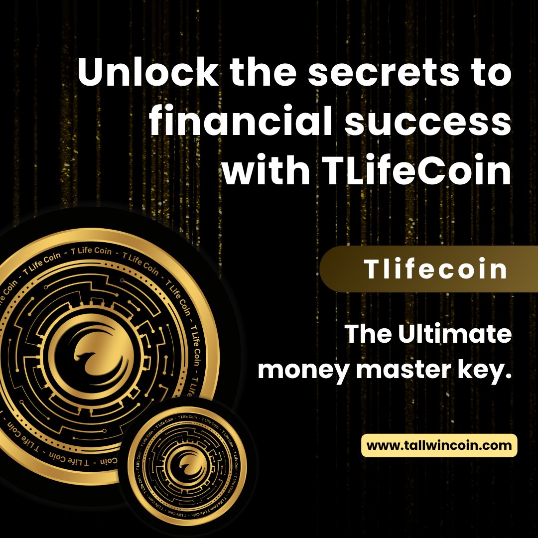 Don't miss out on this chance to pave the way for a brighter financial future. Unlock the power of TLifeCoin and embark on your journey to success today!
#tlifecoin #financialfreedom #investmentopportunity
