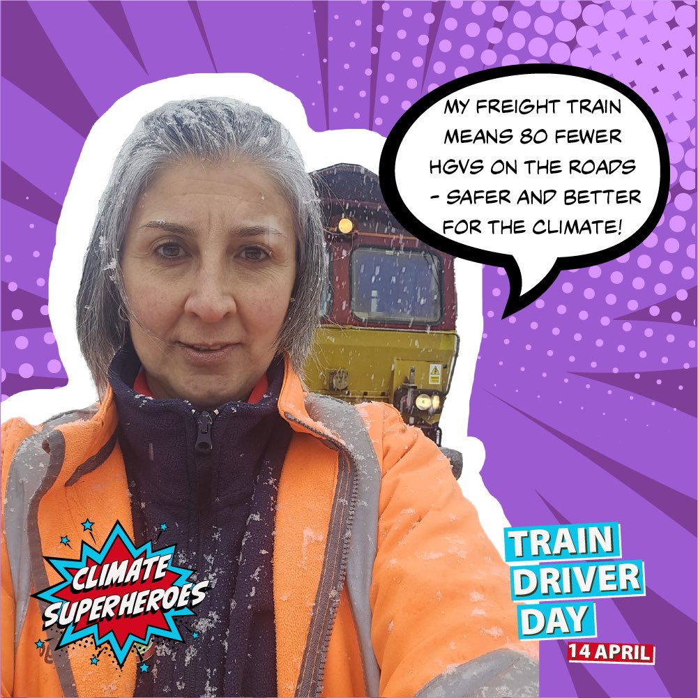 Moving more freight by rail is great for the environment, efficiency and road safety. #NationalTrainDriverDay