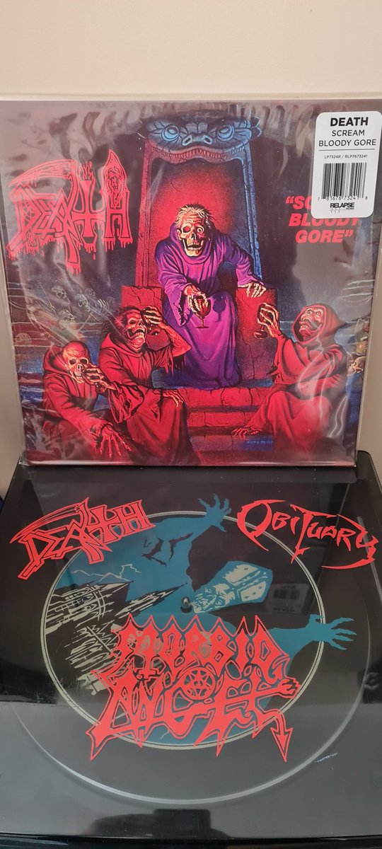 First out the box is this slab of gorgeousness. 🤘💀🤘 
Death - Scream Bloody Gore.
#sundayvibes #Death #RelapseRecords #metal #vinylcollection