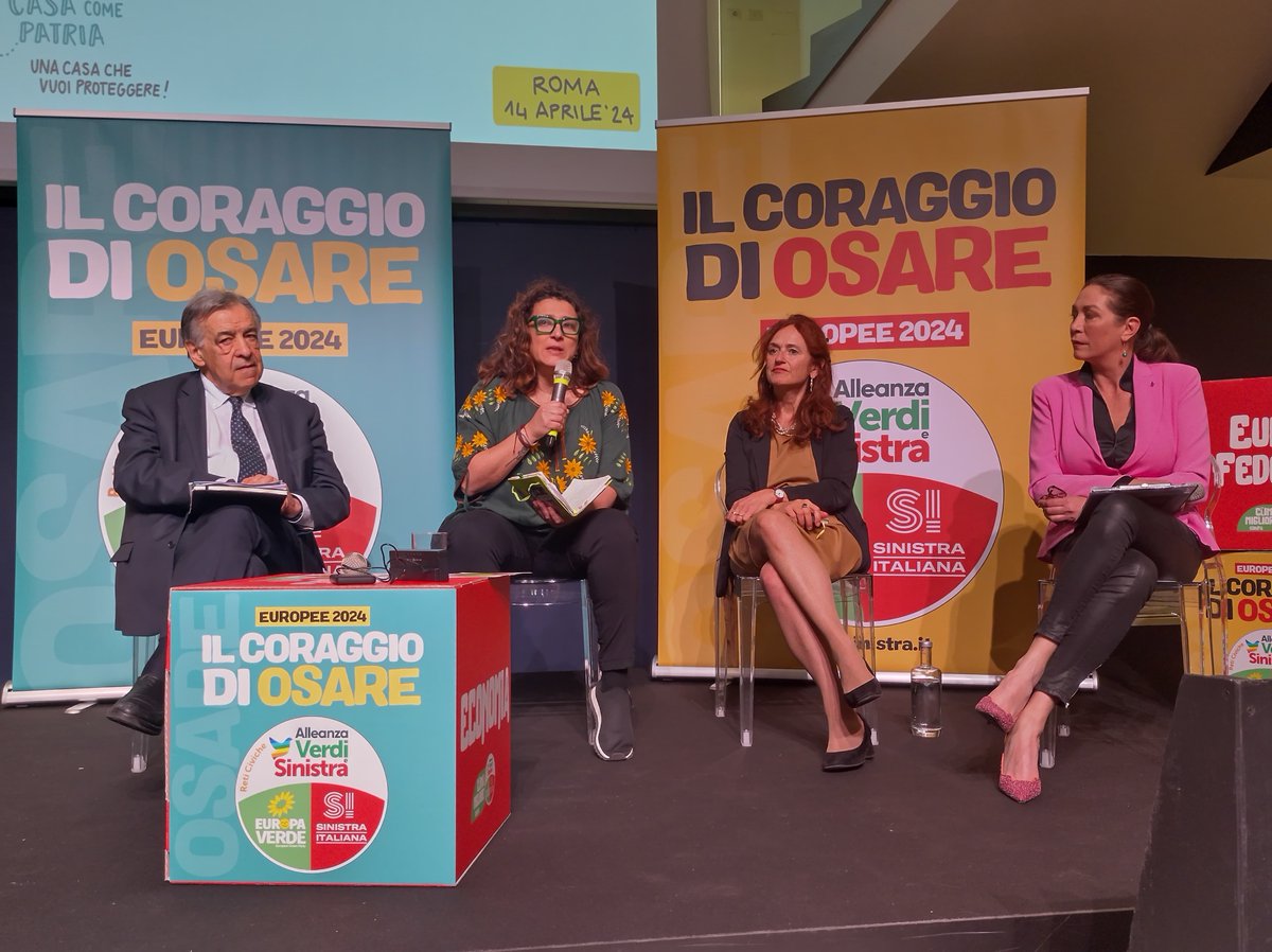 🔴🟢IL CORAGGIO DI OSARE! – ROMA Il nostro impegno deve essere per un'Europa vicina ai cittadini, ai territori. Che ascolti le istanze che arrivano dal basso. @rosadamato634 #IlCoraggiodiOsare Segui qui la diretta: facebook.com/europaverde.ve…