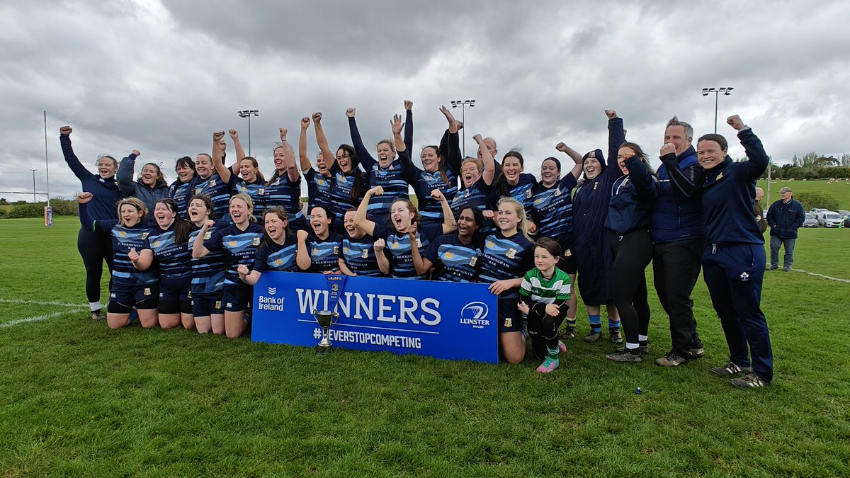 2023/2024 Division 5 Cup Winners 🏆 🎉🎉
#ProudClub 
#LeinsterWomensRugby 
#FromTheGroundUp