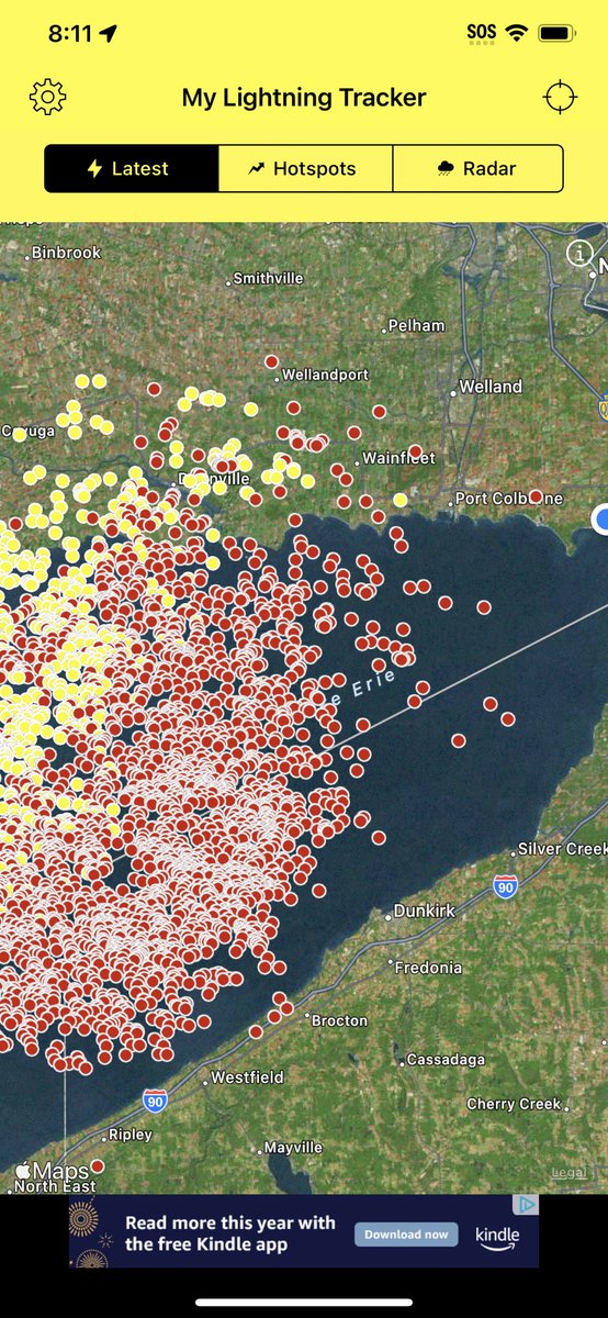 Incoming ⚡️⚡️⚡️⚡️⚡️ #hate_lightning #StormHour #onstorm #lake_erie