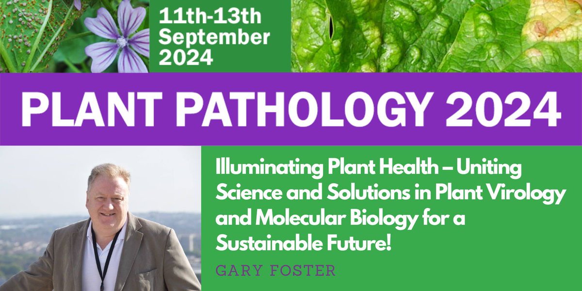 🌱✨ Speaker Highlight! Dive into Plant Virology with Prof. Gary Foster at #PPATH2024 in Oxford. Early bird ticket prices end May 1st! 🎟️ PlantPathology.org.uk @Prof_GD_Foster