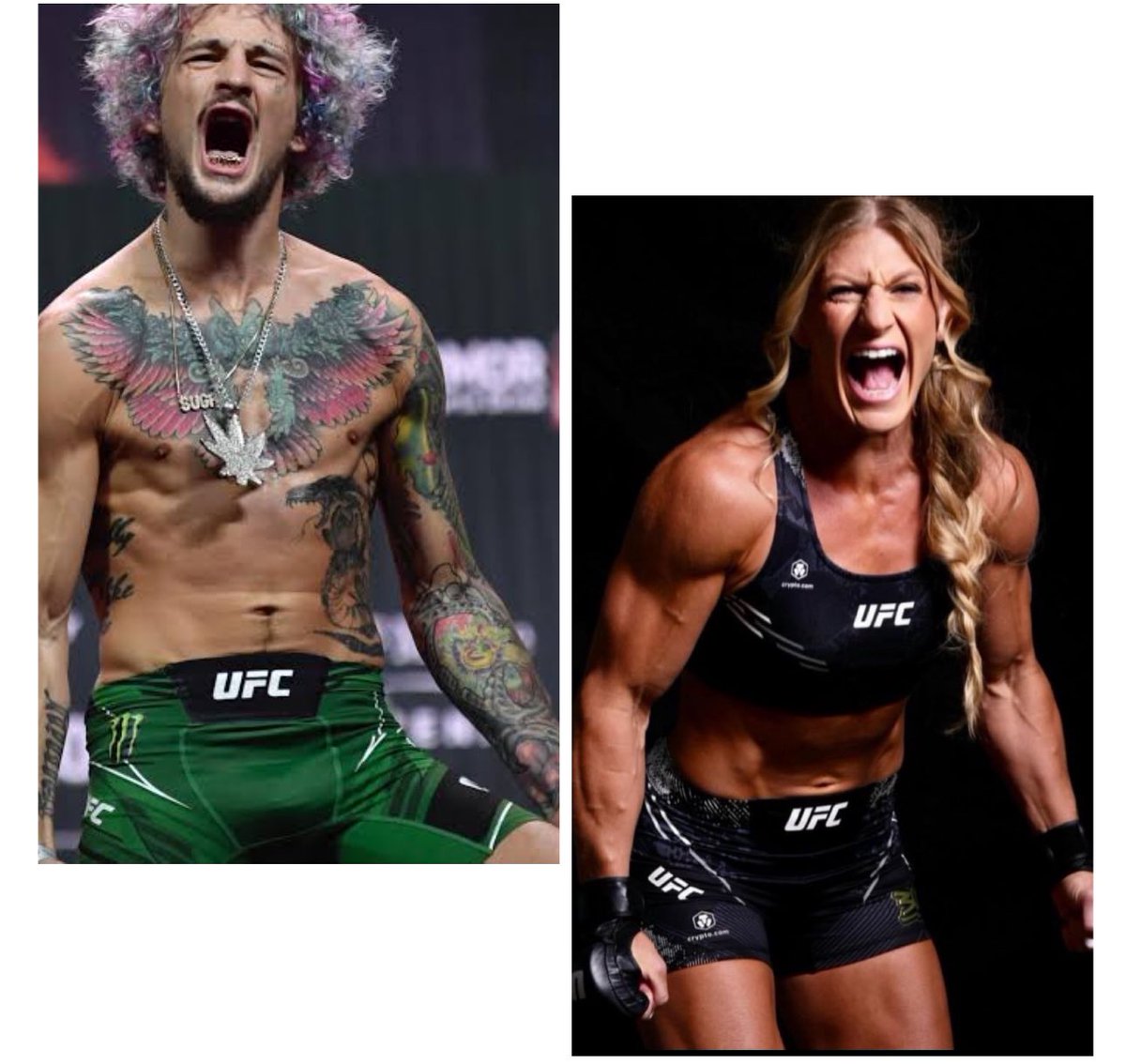 Does anyone wanna explain to me how these two fight at the same weight? #ufc #ufc300 #KaylaHarrison #bantamweight