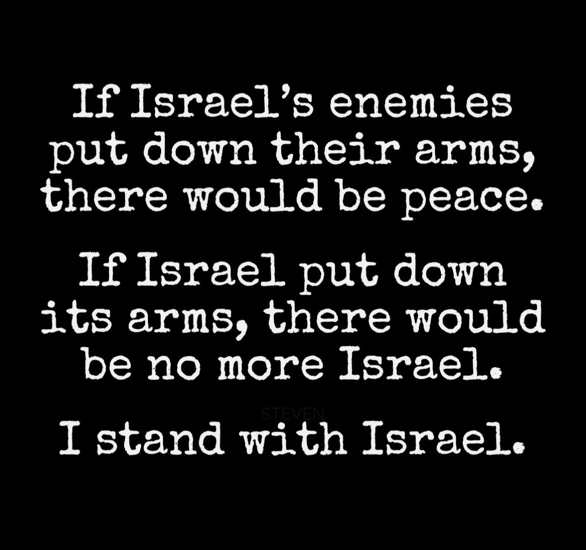 #IStandWithIsrael