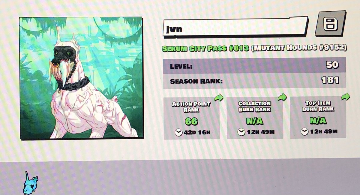 After 72-day loyalist grind, I grabbed #14 of one of the only Blessings left and received Havoc’s warning… wicked fun.. back to the day job.. looking forward to Season 2 <a href="/MutantHounds/">Mutant Hounds</a>  <a href="/joker_no_4/">Brian Scott</a> <a href="/Afs2407/">JOKΞR 12 ❚ ❚ 🦍🤝 🤙</a> <a href="/sunshinegirl587/">SunshineGirl</a> !howl