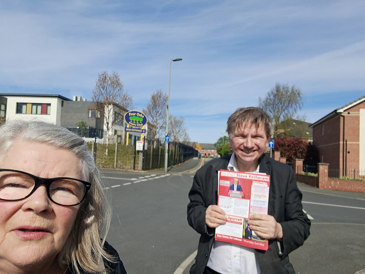 Campaigning for @MetroMayorSteve, @emilyspurrell and @FaheyPortia with @cllrbmurray2 ,@kjberry91 and Mark Johnson this morning.