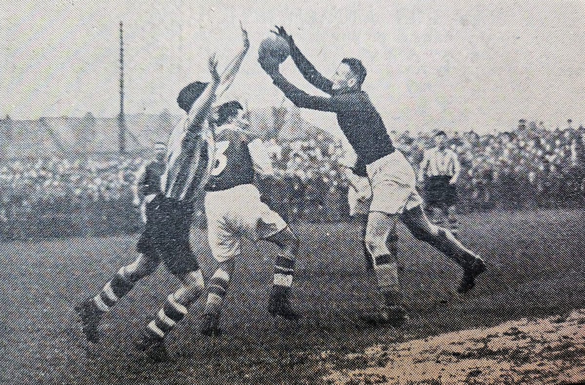 Nuneaton Borough in action in front of a gate of over 10,000 at Manor Park. But what was the game?