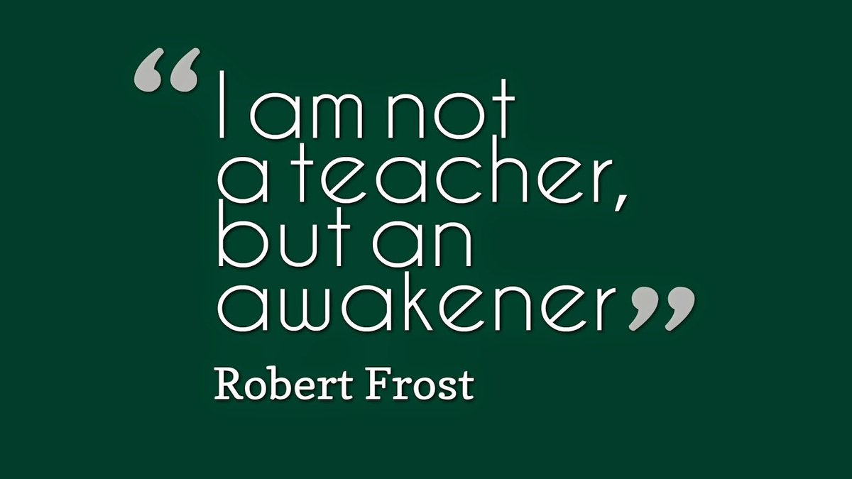 I am not a teacher, 

but an awakener 

#education #teachers #Leadership #sped #autism #edtech #teachertwitter