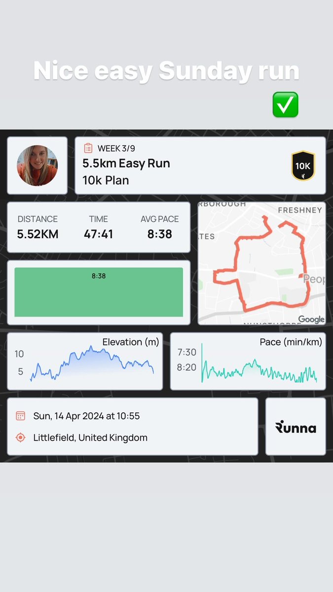 AutumnSummers's tweet photo. Just been for a 5.5k recovery slow run and the first time ever actually enjoyed it ๐๐ผ #running #10kplan https://t.co/dtGgGtBN9j