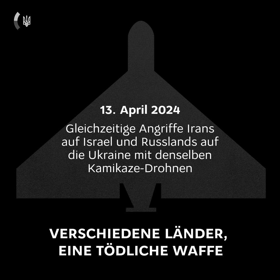 Als der Iran gestern Israel angriff, griff Russland mit der gleichen Waffe gleichzeitig Charkiw an. Das unbestrafte Böse wächst. Der Ausgangspunkt der Achse des Terrors ist und bleibt Russlands Krieg gegen die Ukraine. Um diese Achse zu brechen, muss Russland besiegt werden.