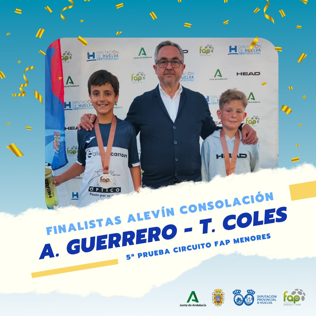 🏆5ª Prueba del Circuito Andaluz de #MenoresFAP en #PalosdelaFrontera 🚶Alevín masc. 🥇M. Rodríguez - M. Aguilar 🥈D. Román - J. Romero 🏅L. Aguilar - J. Fernández 🎖️A. Guerrero - T. Coles 📝 Resultados: fap.es 🟢⚪🟢 Si juegas. eres #FAP