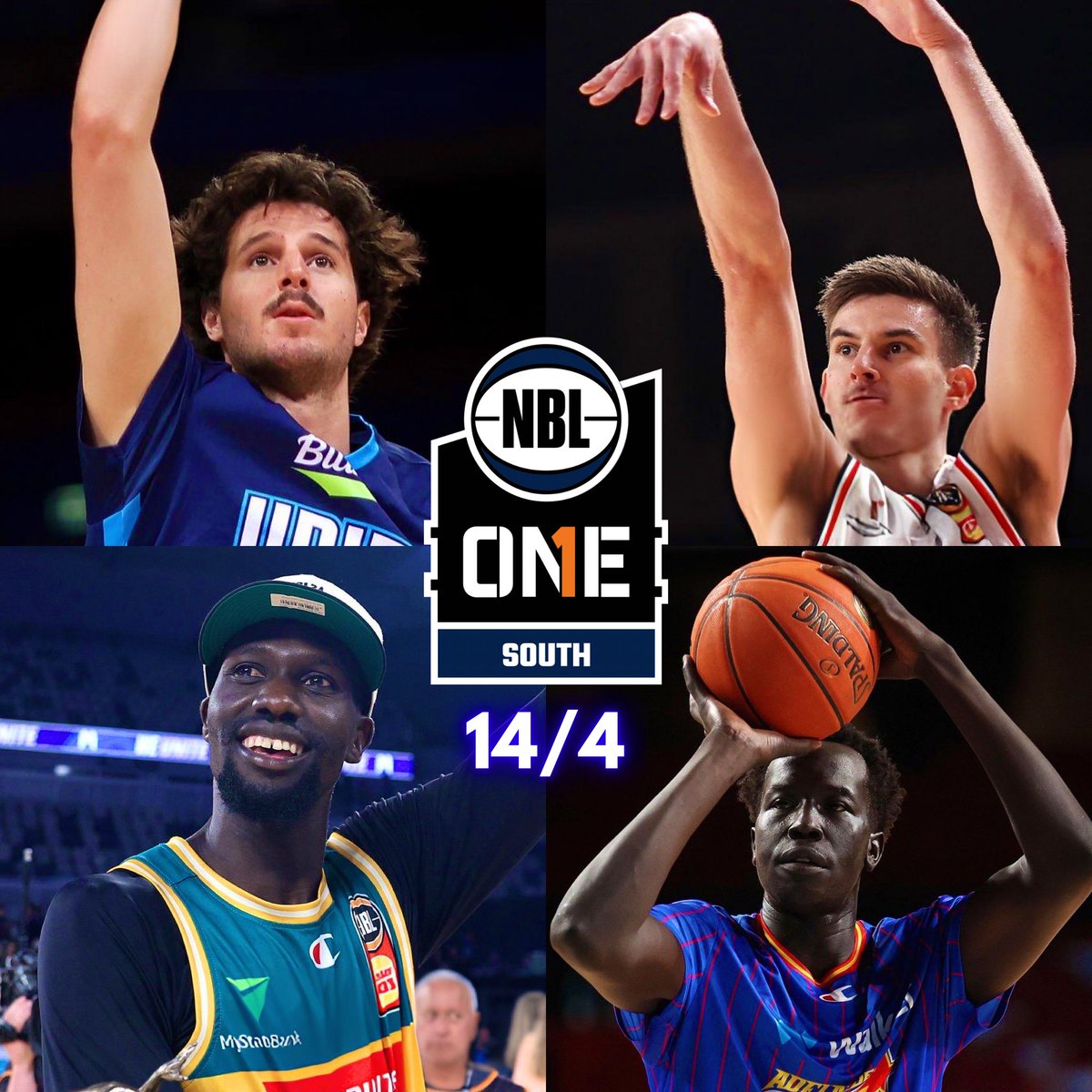 #NBL1 South Player performances:

🔵N. Marshall 29/9/53 (49 SC)
🔵A. Aliir 16/7 (17 SC)
🐜M. Majok 14/14/1 (35 SC)
🟢L. Rosendale 22/2/5/5 (41 SC)
🟢A. Rissetto 11/6/1/1 (22 SC)
Ⓜ️K. Bowen 10/7/32 (27 SC)
🔴K. Zunic 20/10/5/3 (44 SC)