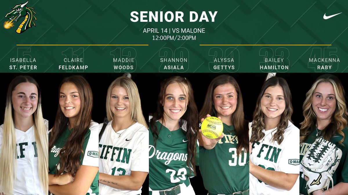 SENIOR DAY! We are so proud of our seniors! Come out to Paradiso today and help us celebrate them! #GoGons 💚🐉