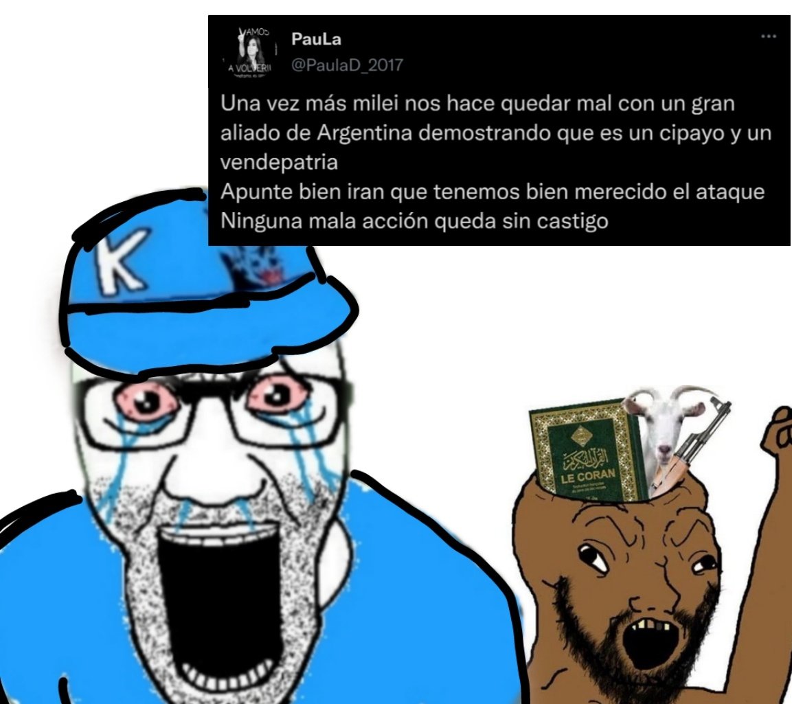 Nadie : 

Kukardos cuando argentina no banca a un país donde le queman la cara a mujeres con ácido :