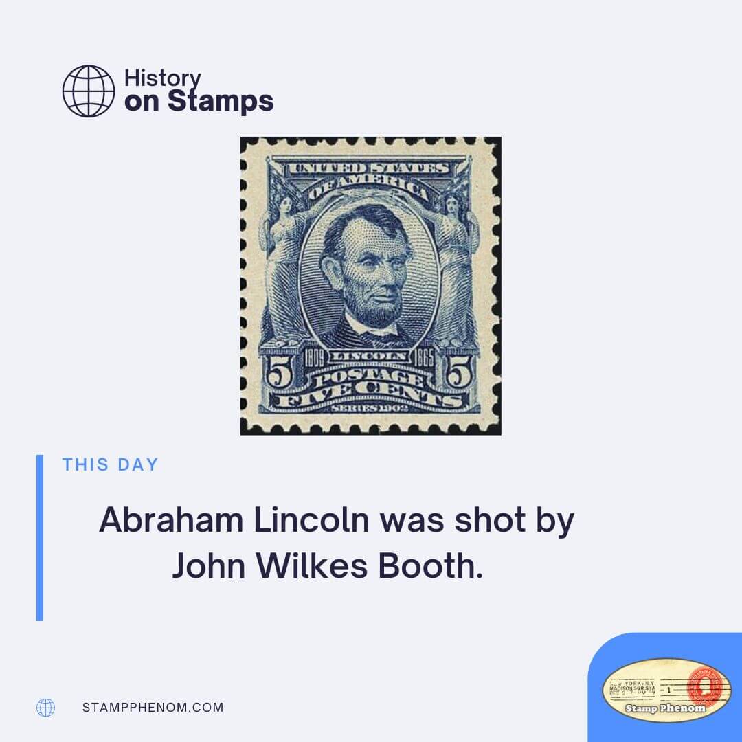 This Day on April 14: Abraham Lincoln was shot by John Wilkes Booth
stampphenom.com/blogs/news/thi…
#AbrahamLincoln
#Lincoln
#16thPresident
#AmericanHistory
#CivilWar
#EmancipationProclamation
#GettysburgAddress
#LincolnMemorial
#LincolnQuotes
#GreatEmancipator
#USPresident