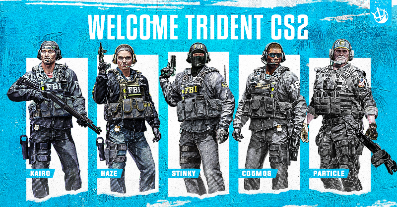 TridentEsports's tweet image. 🔱TEAM ANNOUNCEMENT🔱

#TridentCS is back! We are excited to announce the roster representing Trident in the foreseeable CS2 matches.

🔹 @co5m0s_ 
🔹 @ka1rocs 
🔹 @particle_OCE 
🔹 @ezeekial_rp 
🔹 @HazeAU_

Excited to watch this line-up grow and progress.

#RaiseYourTrident