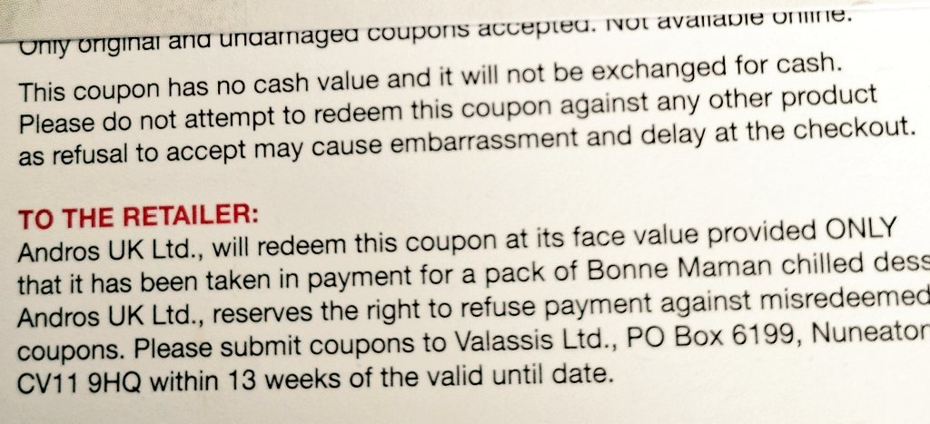 Also, these coupons warning people that they may get a bit embarrassed or hold up the queue if they pick the wrong item in the supermarket, is peak British 🧐🇬🇧🤣😂