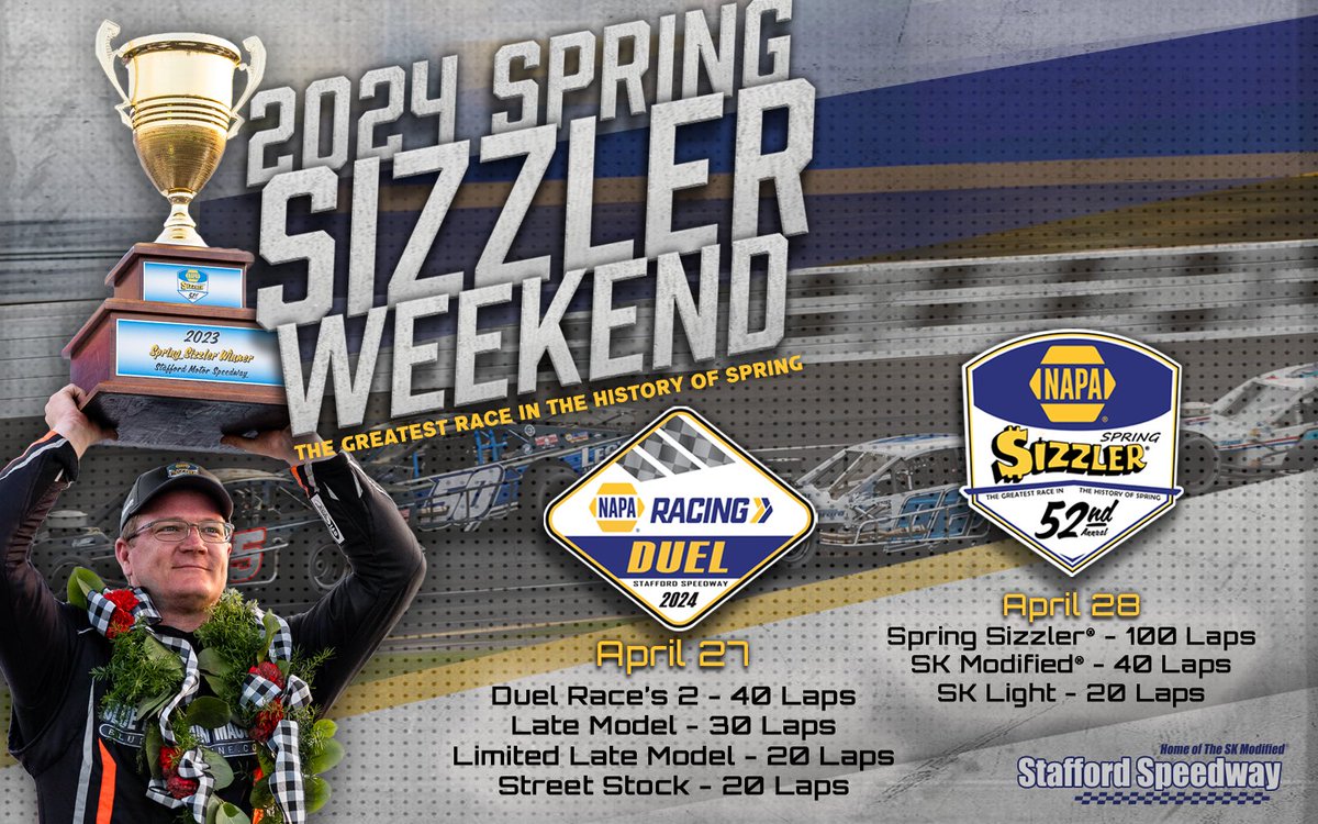 Two weeks until the NAPA Spring Sizzler staffordspeedway.com/sizzler