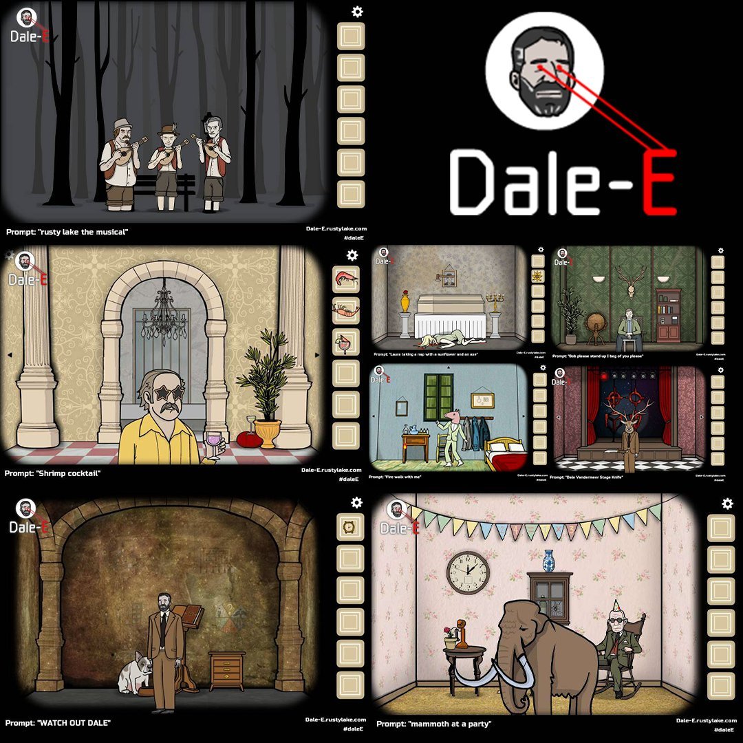 rustylake_kr's tweet photo. Dale-E 이미지 생성기를 적극적으로 이용해주셔서 감사드려요!🎉   

6만장이 넘는 이미지가 생성되었어요! 저희가 준비한 만우절 장난을 재미있게 봐주셔서 고마워요! 하지만 아직 공개될게 더 많으니 아직 멈추기는 이르답니다🦜 #daleE 

🤖https://t.co/r4lwYHuW7C https://t.co/T78NGP6T0Y