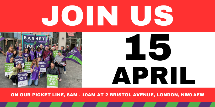 barnet_unison's tweet photo. Join #BarnetUNISON Mental Health social workers mass picket details of picket line below
@strike_map @IanBFAWU @orgreavejustice @johnmcdonnellMP @FranHeathcote @M_Star_Online @Berny_Torre @charlotteh71 @Taj_Ali1 
#Right2Strike #CostOfLivingCrisis https://t.co/AwdWvULIUw