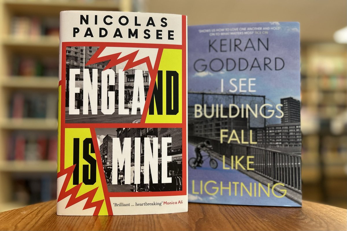 TOMORROW NIGHT! Nicolas Padamsee and Keiran Goddard will be here this Monday talking to Luke Brown about ENGLAND IS MINE and I SEE BUILDINGS FALL LIKE LIGHTNING - two brilliantly bold and powerful new novels exploring youth in modern Britain. Tickets via link below👇🏻